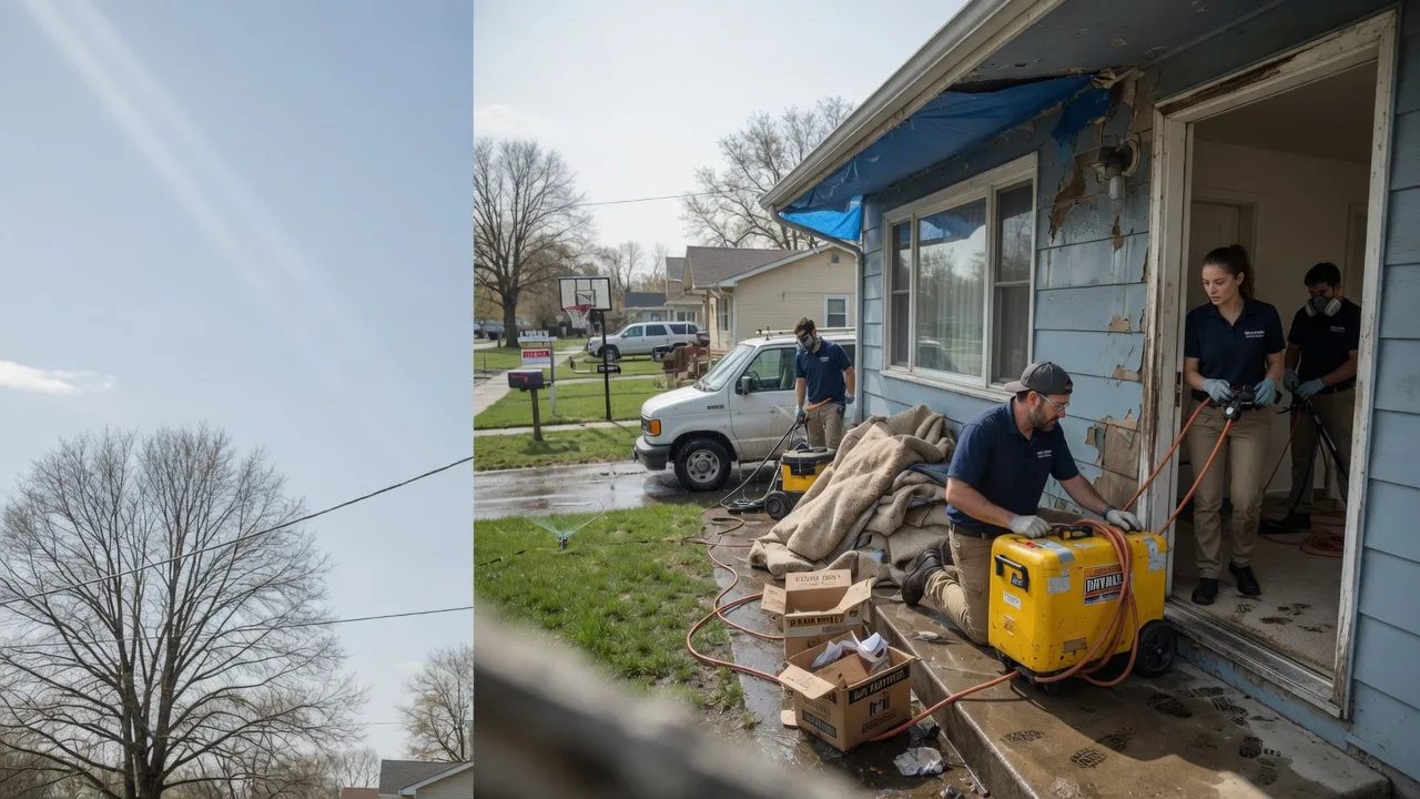 Basement Flood Cleanup in Mcleansboro, IL near me